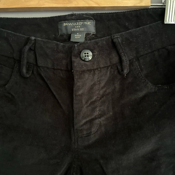 Banana Republic Size 6 Black Ryan Fit Cotton Corduroy Skinny Jeans - Picture 3 of 12